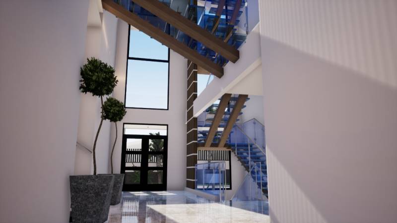 Expertise sur escaliers en verre dans un hôtel de luxe proche de Bordeaux