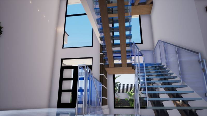 Expertise sur escaliers en verre dans un hôtel de luxe proche de Bordeaux