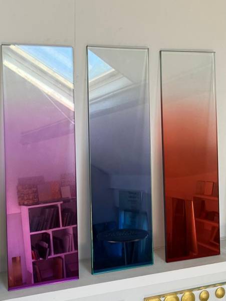 Création de verres colorés dégradés pour villa de luxe à Nice